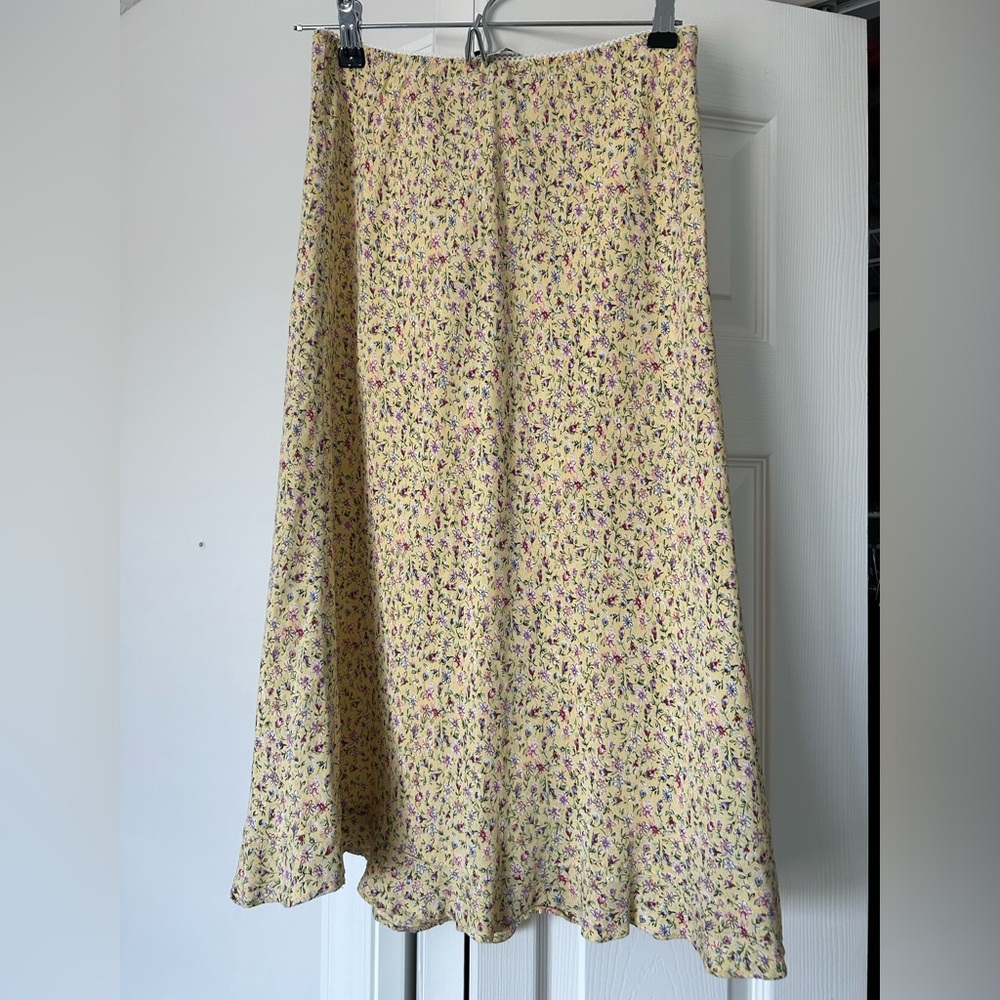 Floral Yellow Skirt